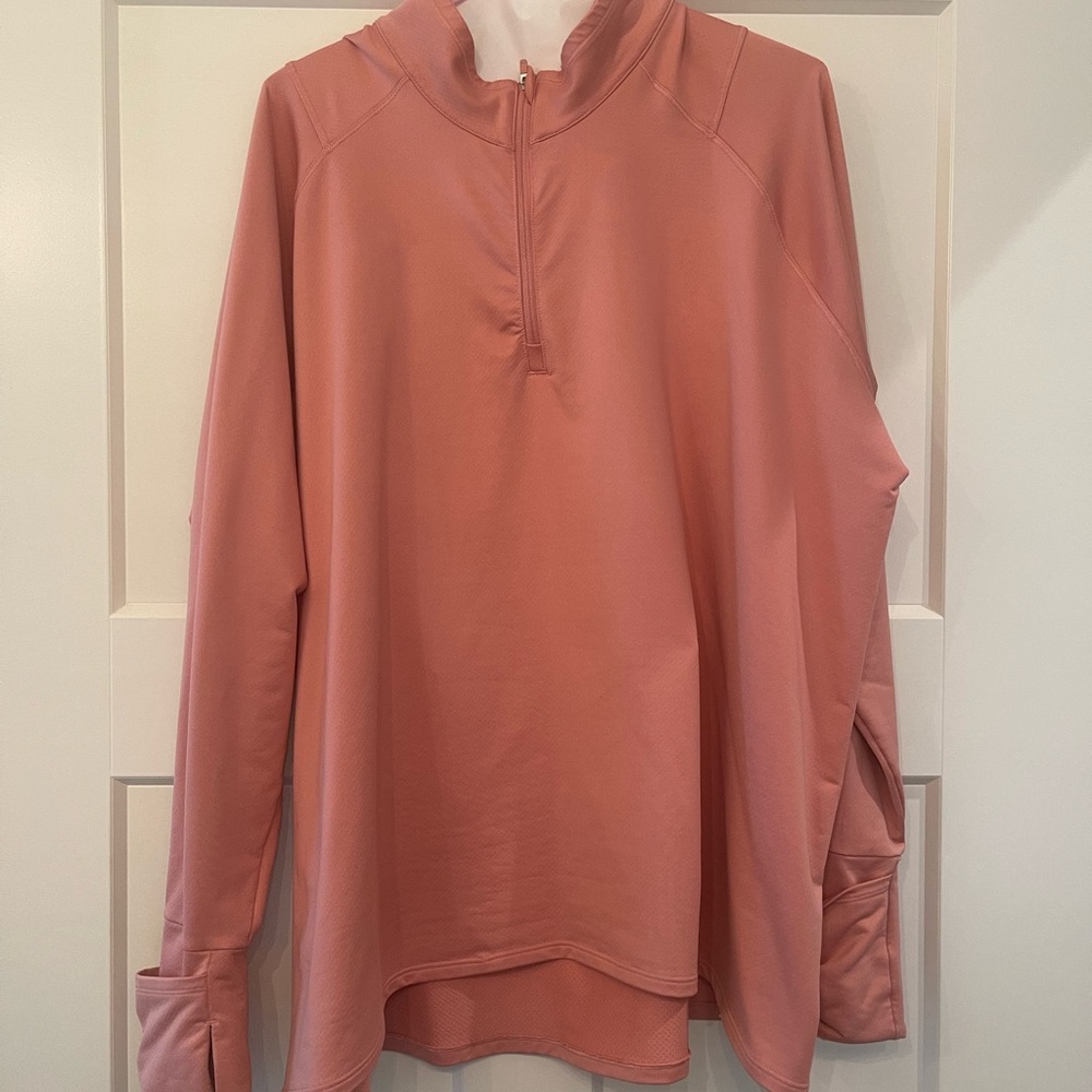 Athleta Coral Pink 1/4 Zip